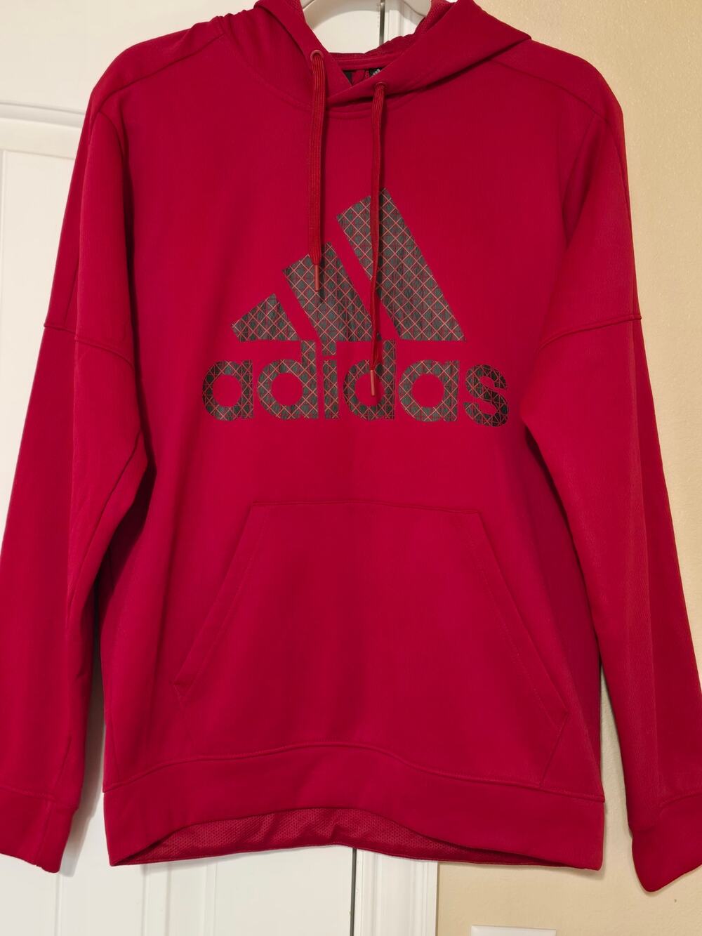 Adidas Mens Red Hoodie Size M Excellent Condition